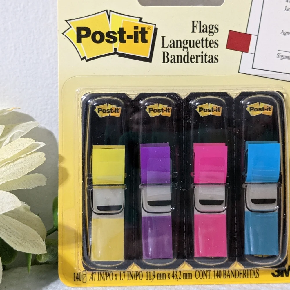 💖 2x Post It Flags 2 Packs